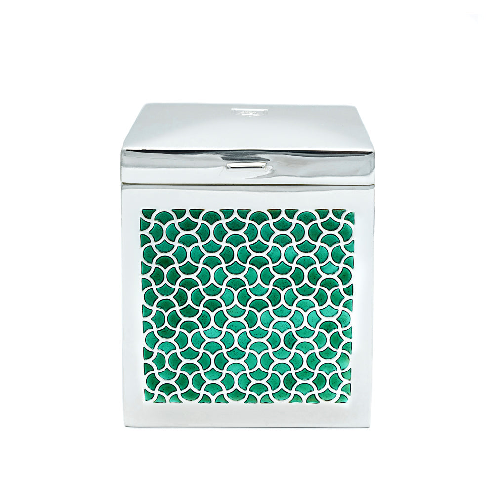 Silver-Plated Caddy Green