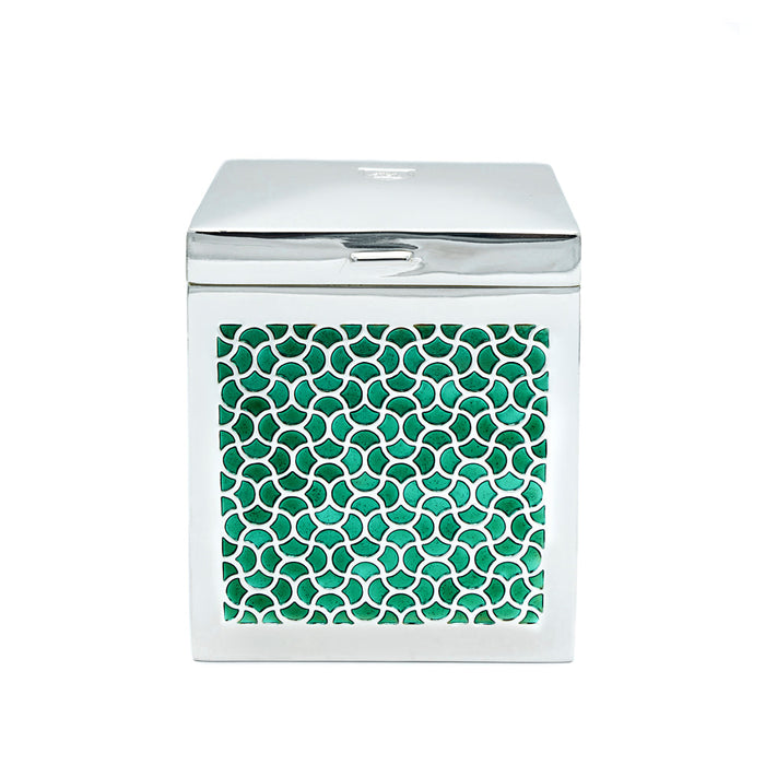 Silver-Plated Caddy Green