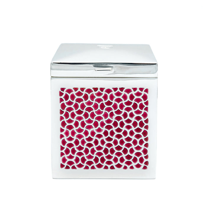 Silver-Plated Caddy Red