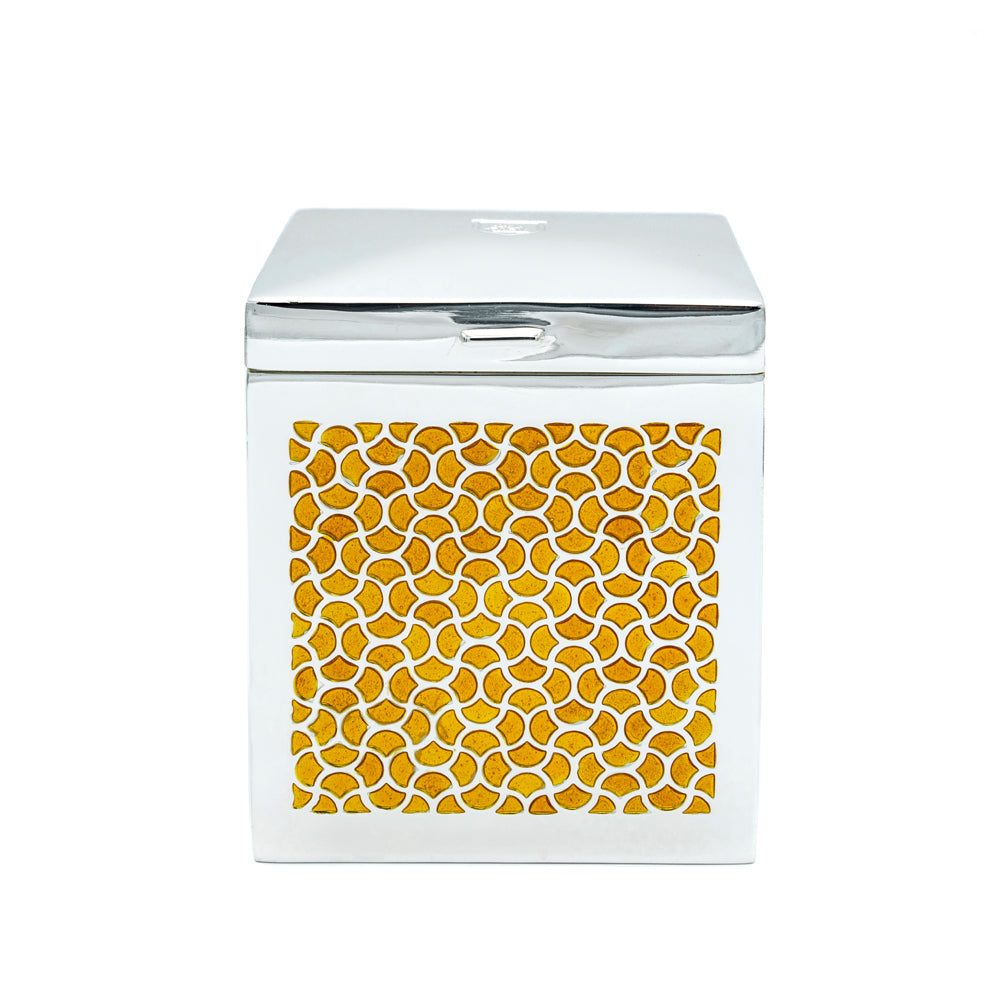 Silver-Plated Caddy Yellow